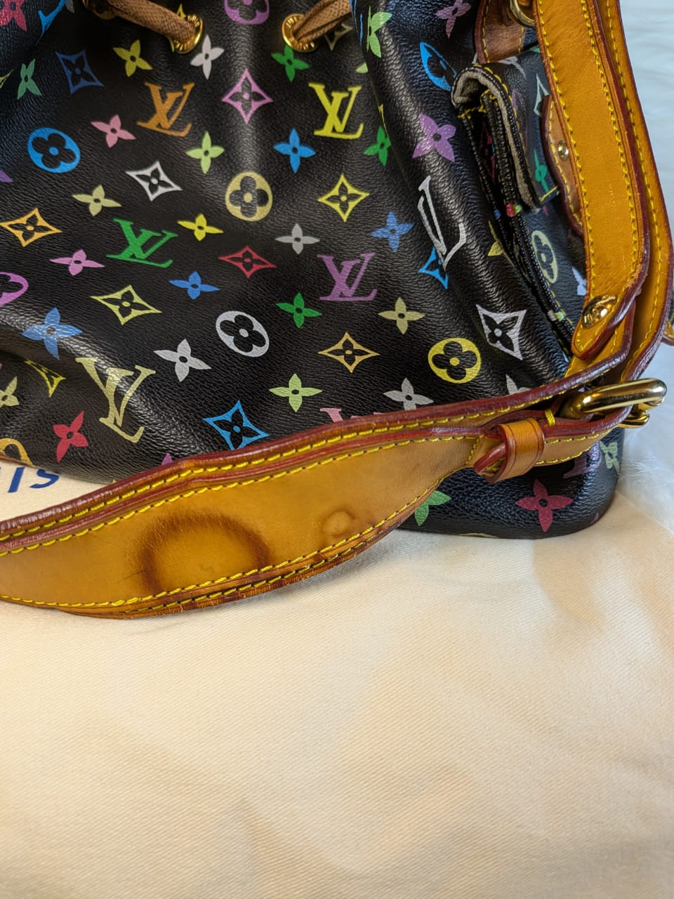 Louis Vuitton Black Monogram Canvas Bag